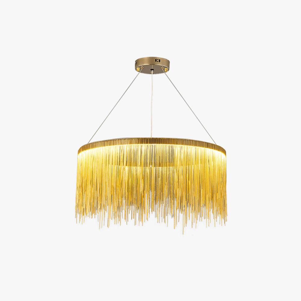 Arisha Tassel Chain Art Deco Pendant Light Living Room Hall - Letslighting