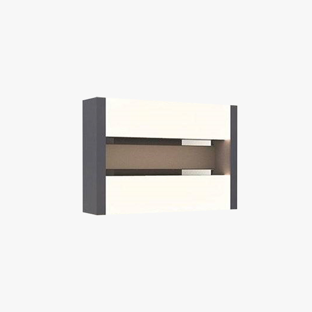 Ray Mondern Rectangular Rotatable Metal Outdoor Wall Lamp
