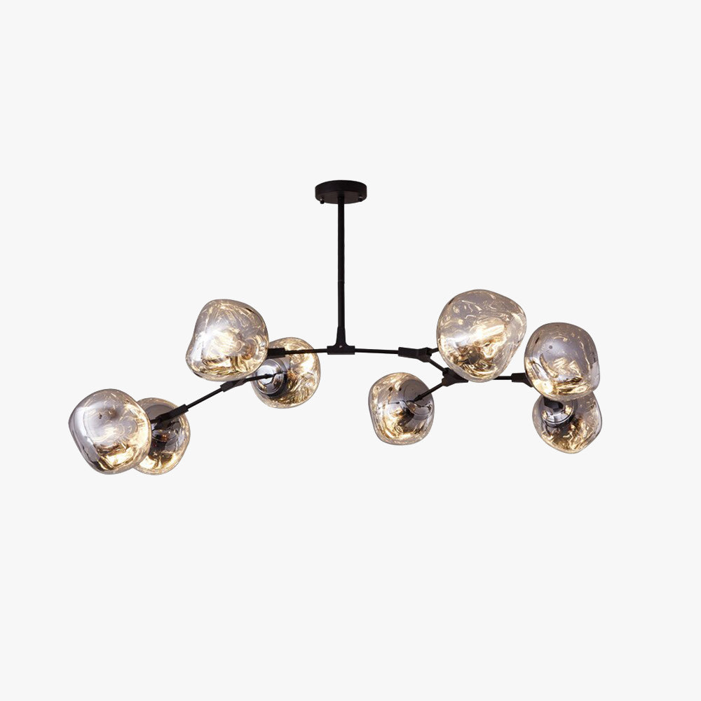 Valentina Modern Globe Lava 3 Pendant Light Fixture 3/6/8 Head - Letslighting