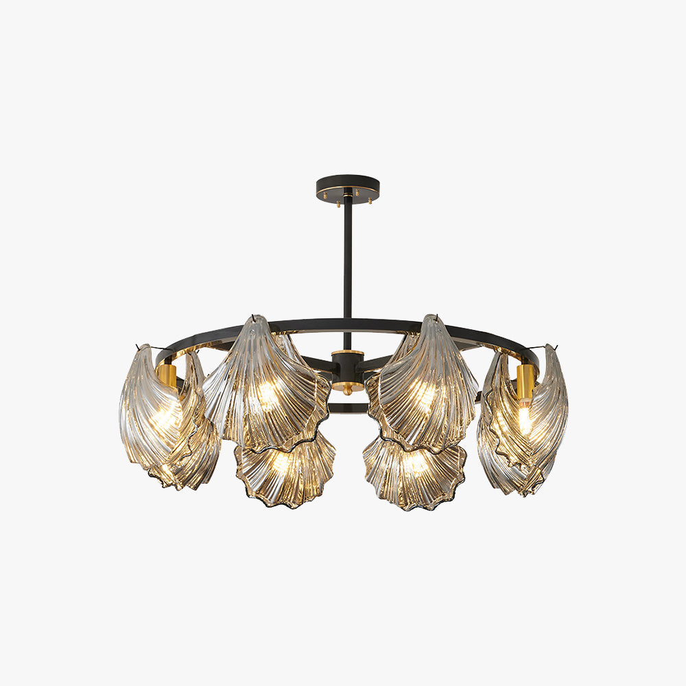 Kristy Modern Annular Metal And Glass Pendant Light