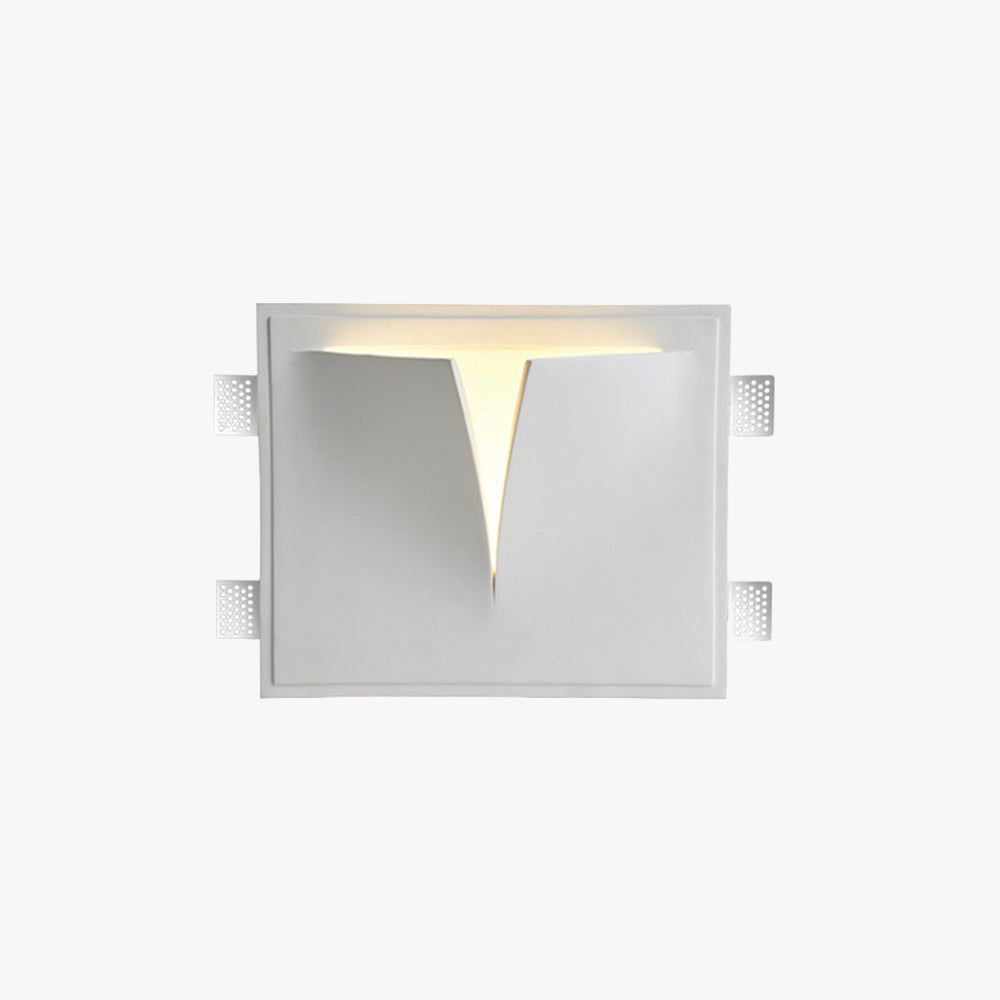 Aria Modern Recessed Metal Plaster LED Wall Lamp - Letslighting