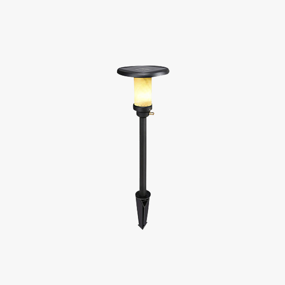 Ray Modern Metal Marble Solor Outdoor Ground Light
