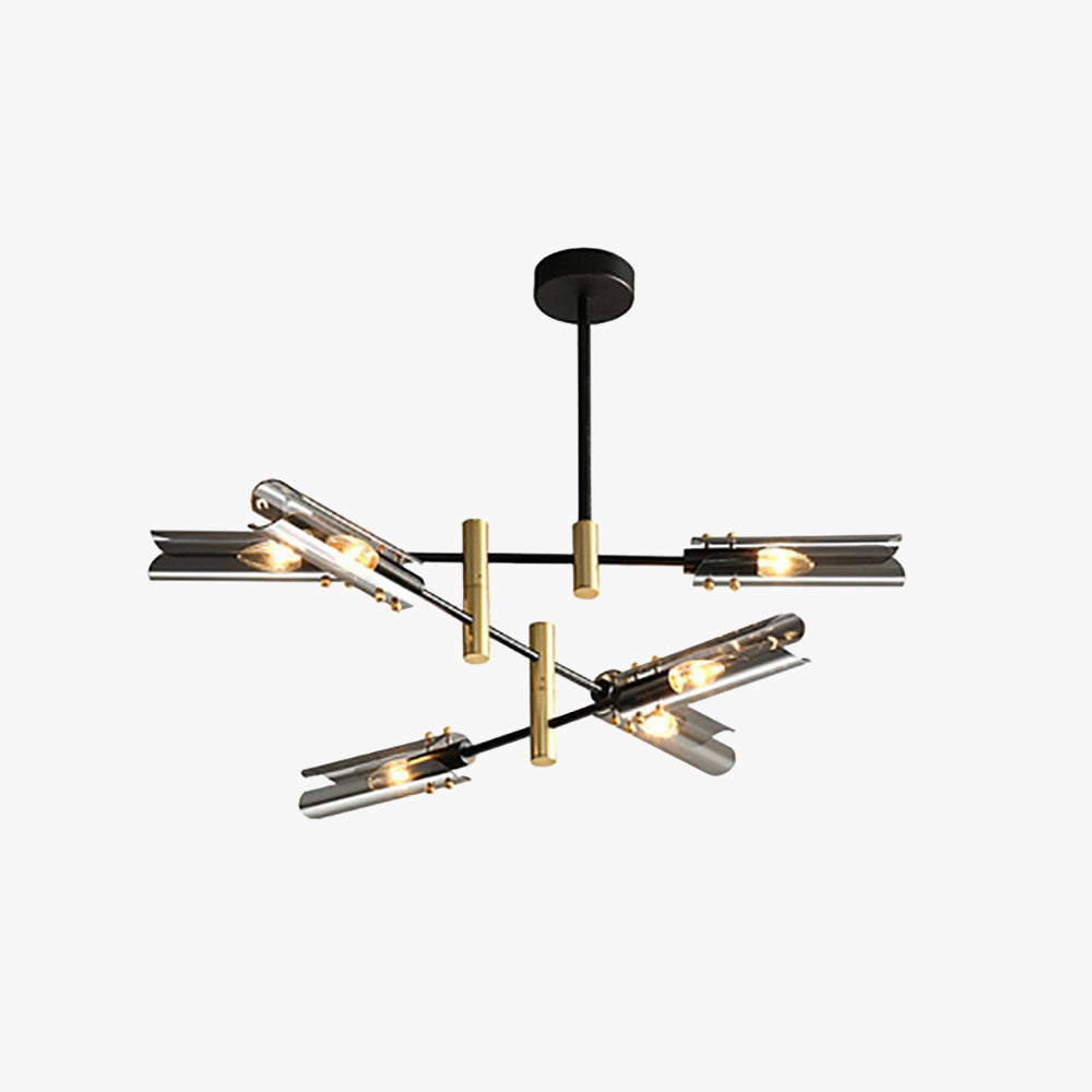 Arisha Modern /Glass Semi-Flush Mount Ceiling Light - Letslighting