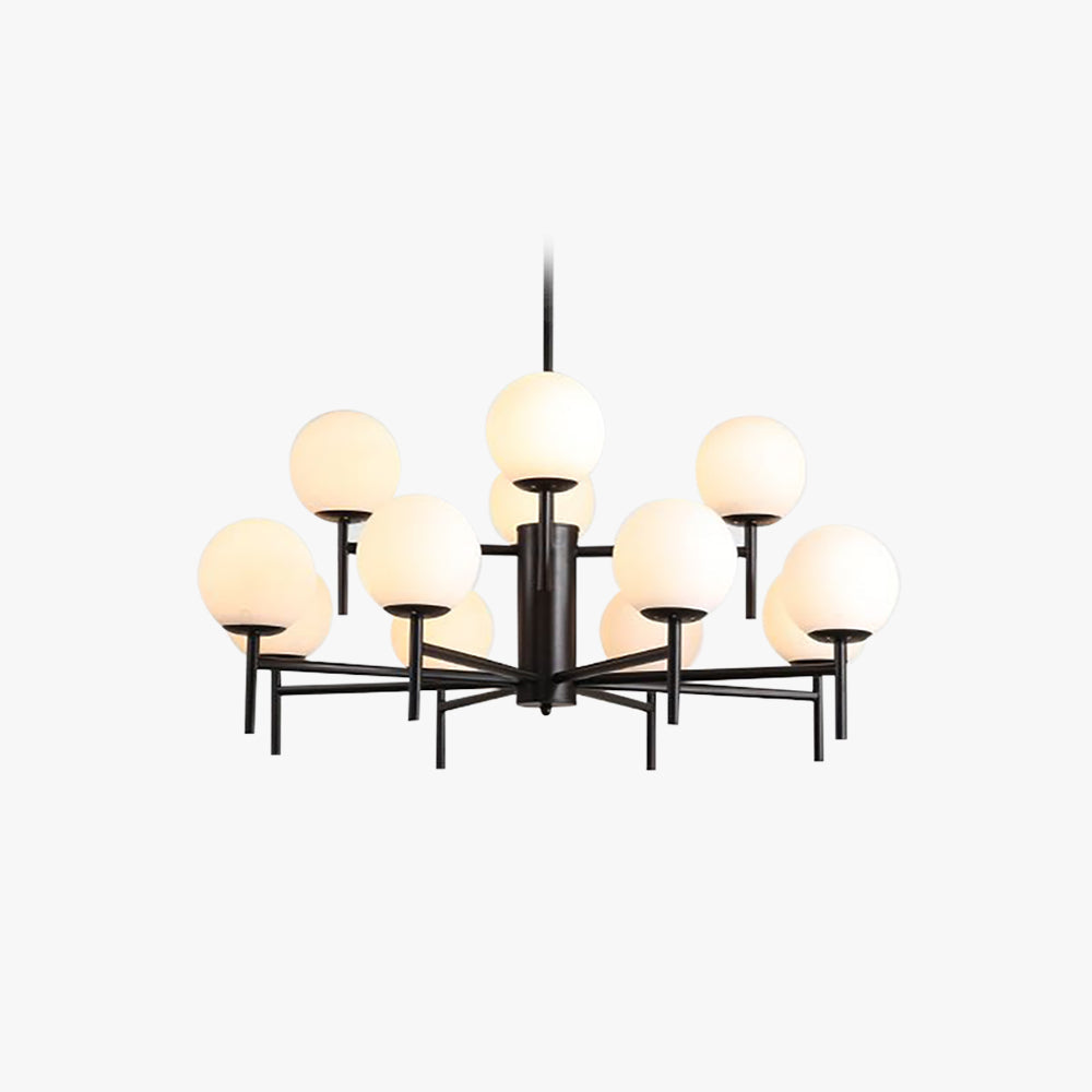 Silva Modern Globe Bubble Metal Glass Pendant Light - Letslighting