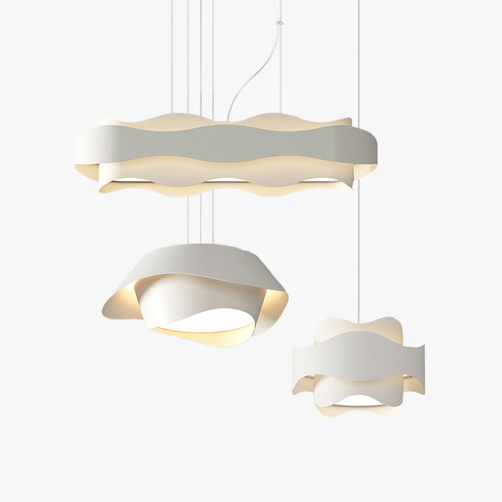 Arisha Art Deco Flower Shape Metal Pendant Light