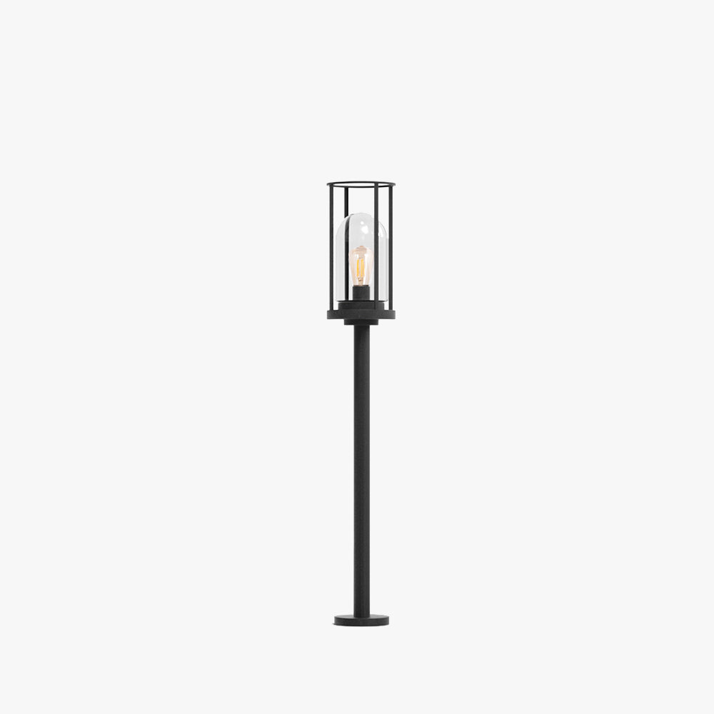 Ray Metal Cylindrical Lantern Shaped Solar Outdoor Path Light