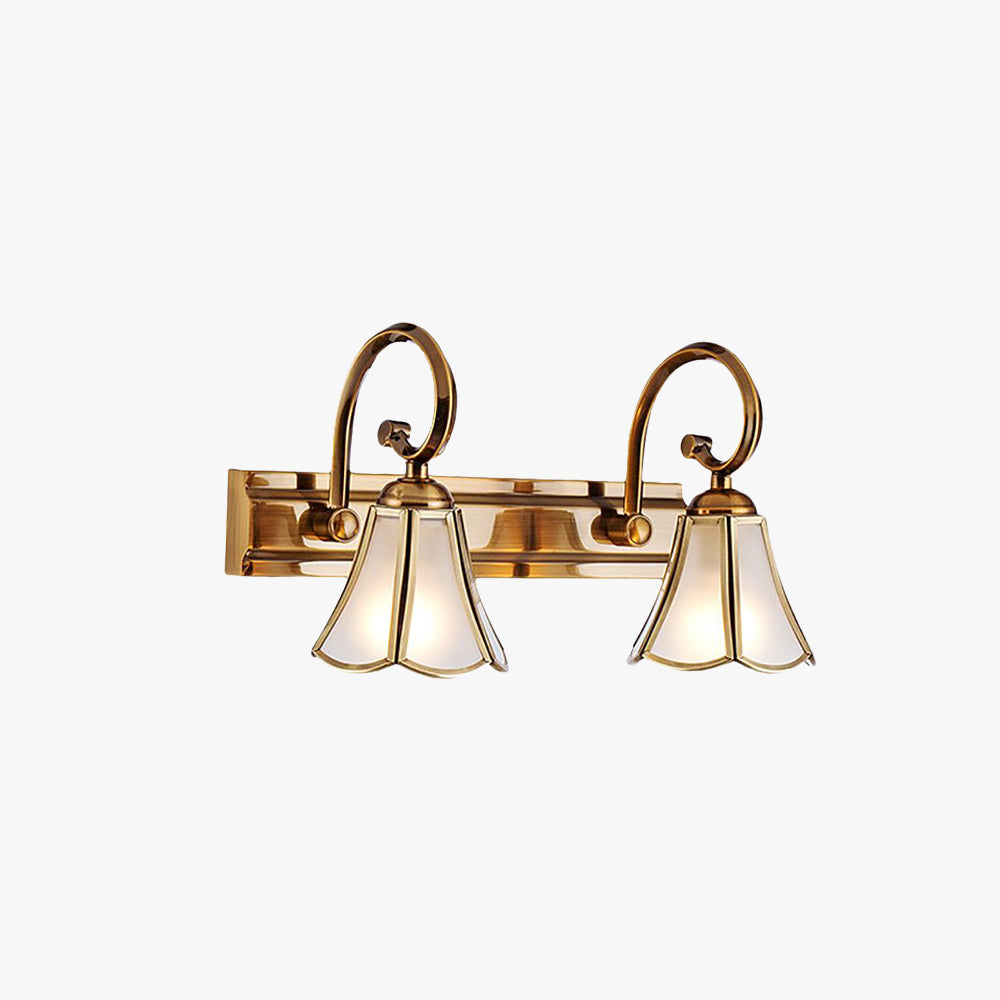 Ray Wall Lamp Vintage Flower Metal Glass Kitchen