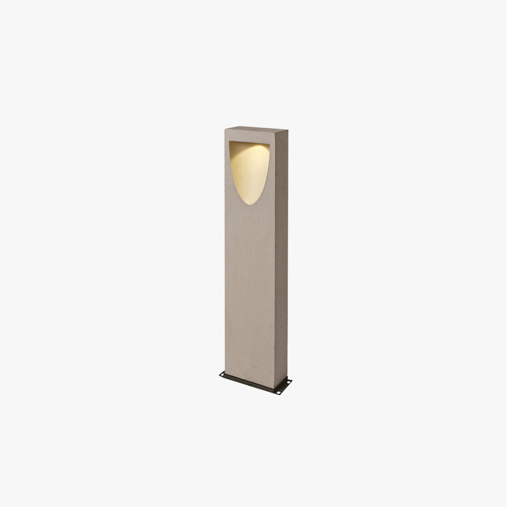 Ray Modern Stone Reflection Outdoor Path Light, Gray - Letslighting