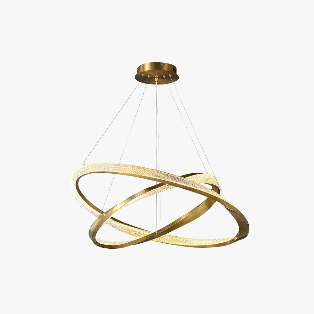 Arisha Minimalist Ring Spiral Shape Metal Pendant Light