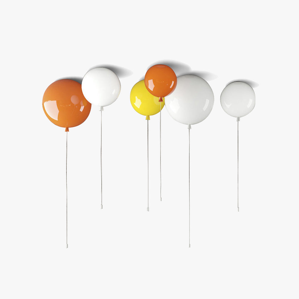Aria Glossiness Ceiling Light Balloon Flush Mount Ceiling Light, Bedroom