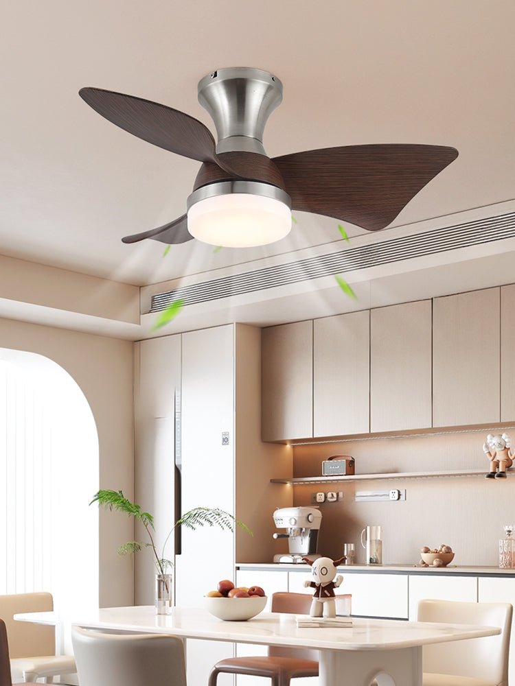 Aureon Modern Wood Ceiling Fan Light - Letslighting