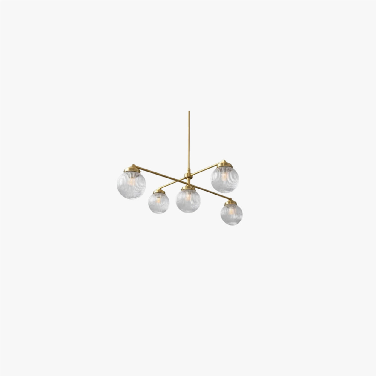Pearl Multi-Light Brass Chandelier