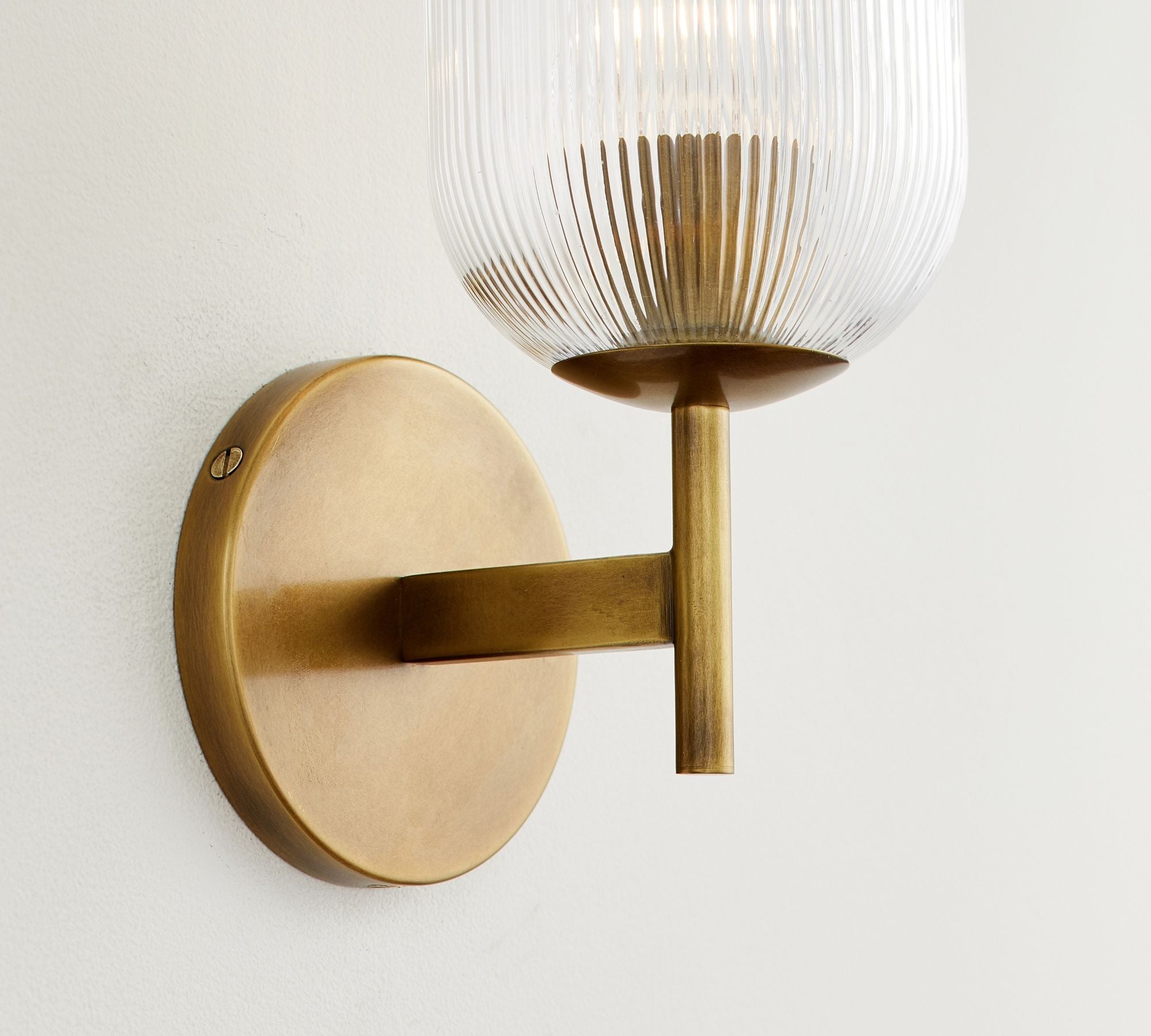 Haze Glass Metal Wall Light