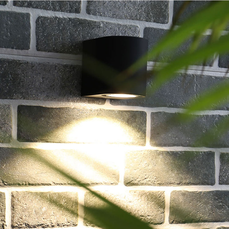 Ray Minimalist Metal Square Outdoor Wall Lamp