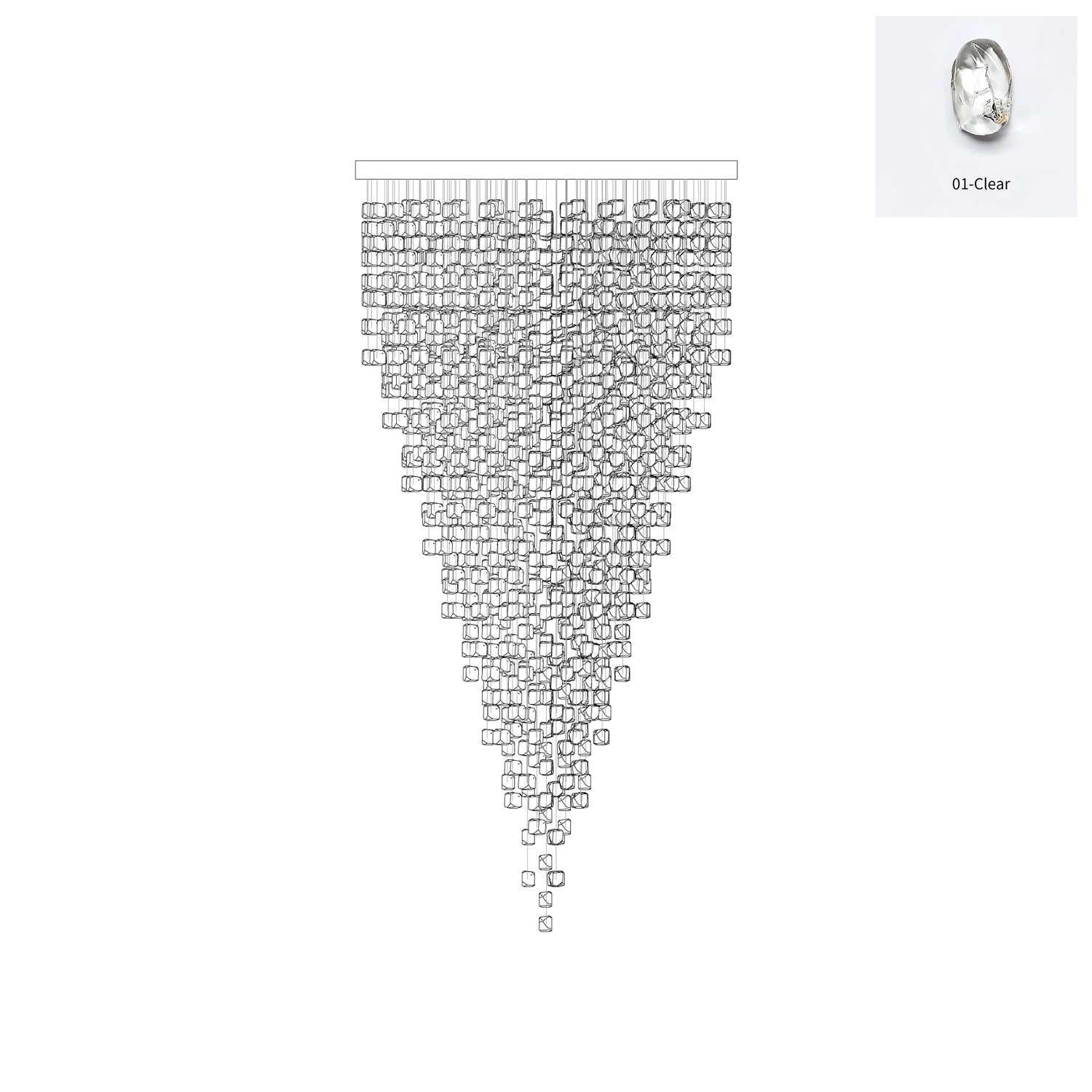 Veshaa Postmodern Luxury Stone Crystal Chandelier - Letslighting