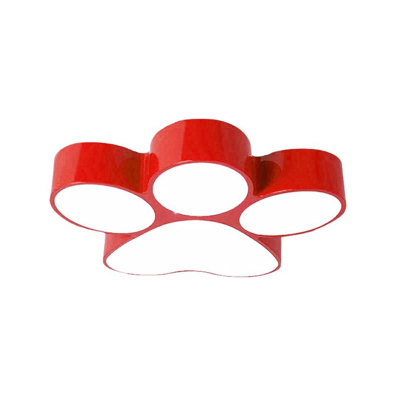 Arisha Modern Dog Paw Acrylic Children Ceiling Flush Mount Light