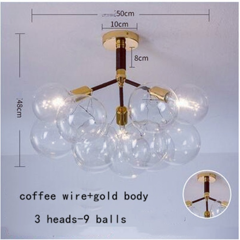 Valentina Nordic Luxury Clear Bubble Pendant Light - Letslighting