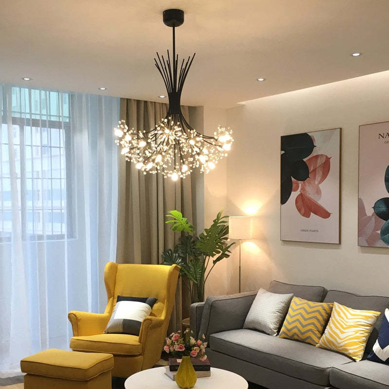 Arisha Modern Art Deco Crystal Sputnik Chandelier - Letslighting