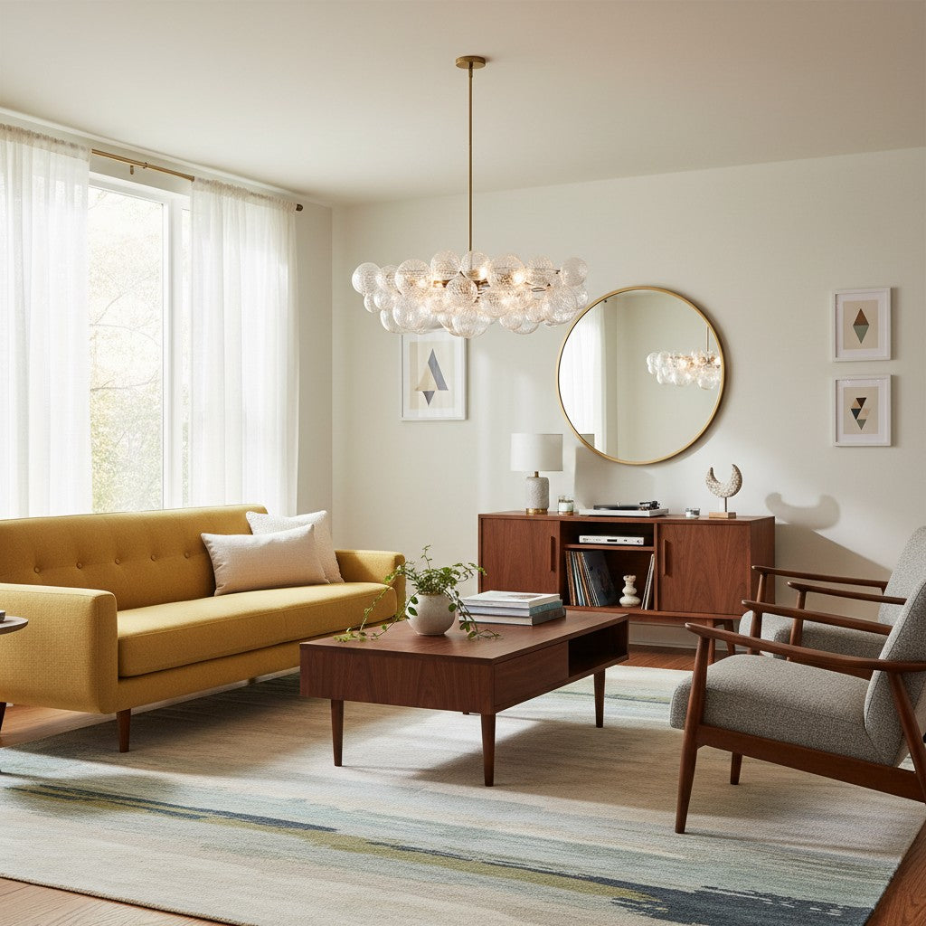 Haze Glass Bubble Chandelier