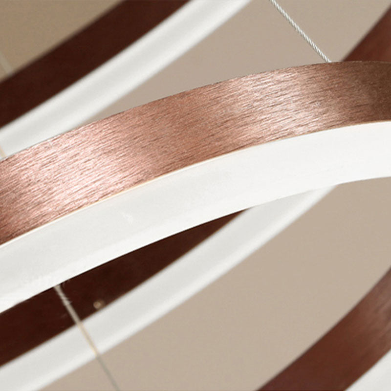 Arisha Modern Pendant Light Tir-Circle Metal