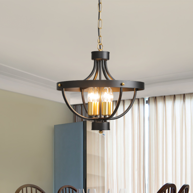 Epoch Vintage LED Pendant Light Matte Metal Dining Room - Letslighting