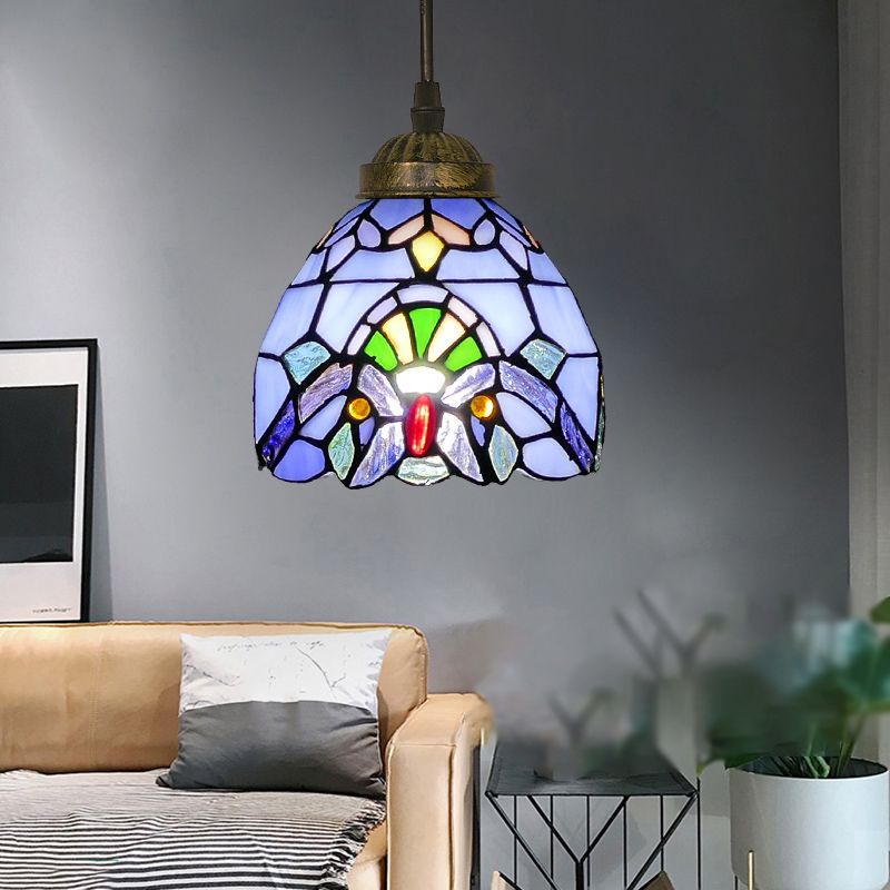 Tiffany Multicolor Bell Pendant Light - Letslighting
