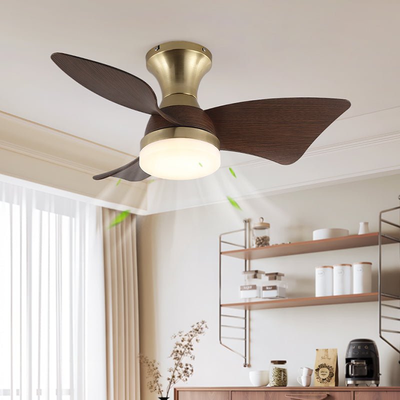 Aureon Modern Wood Ceiling Fan Light - Letslighting
