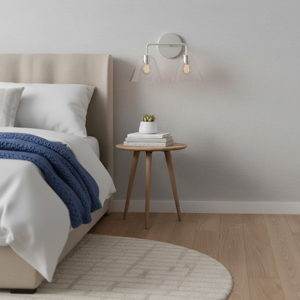 Cone Wall Sconce Milk Glass Living Room