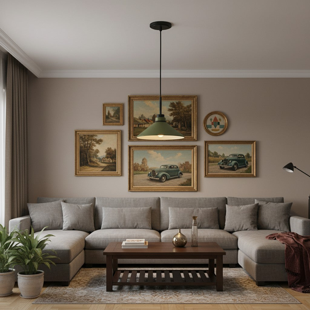 Grange Pendant Light Metal&Glass