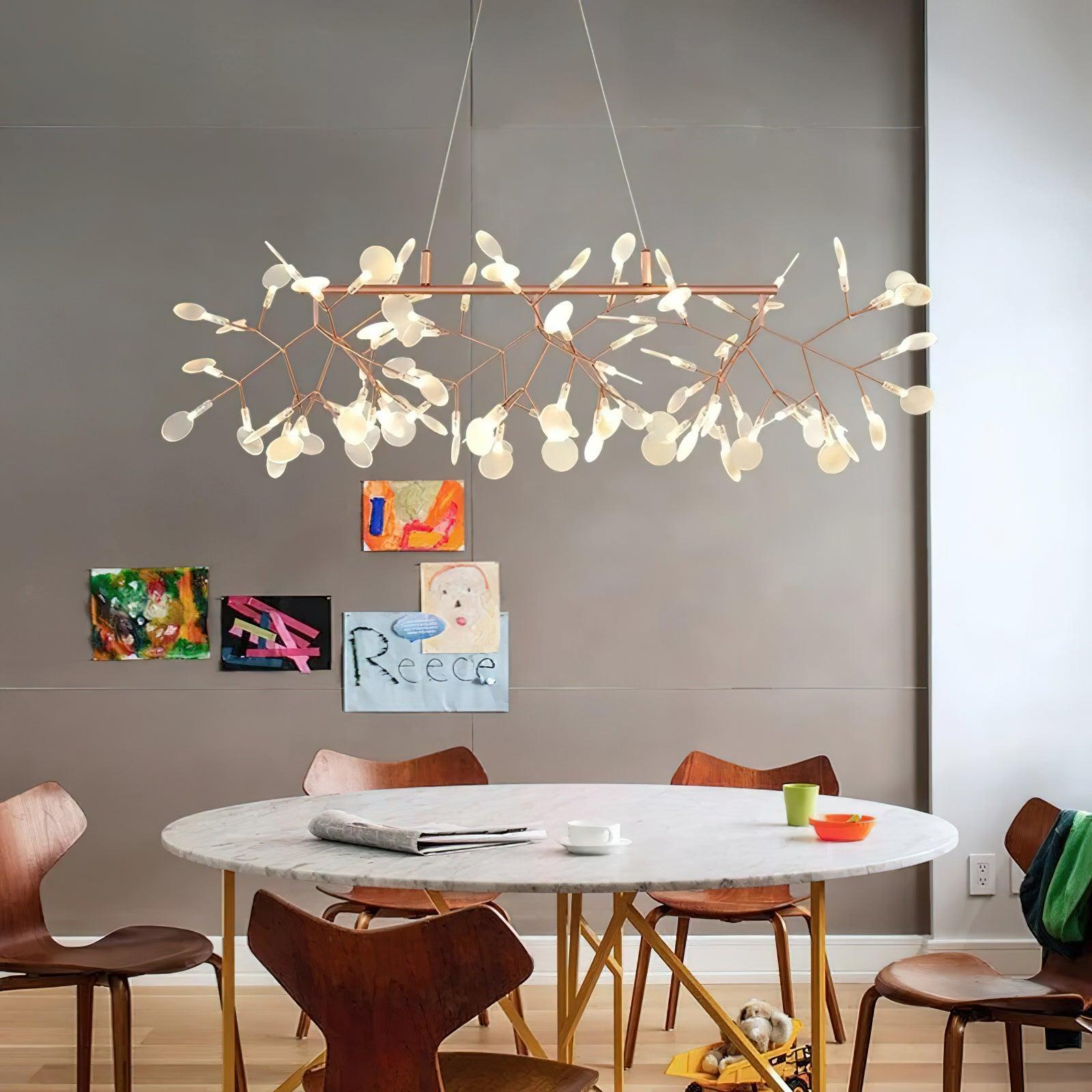 Lustra Chandelier LED Branch Long Linear Artistic - Letslighting