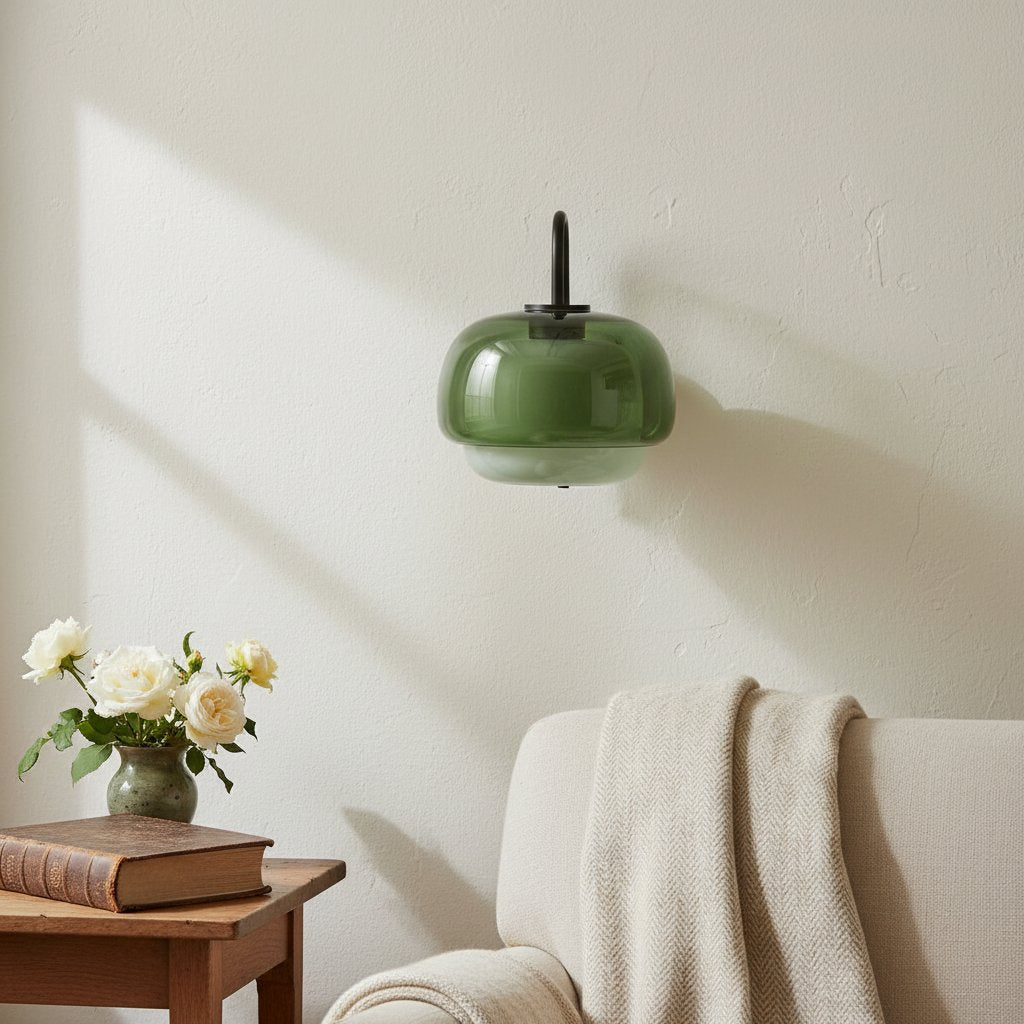 Orbit Colored Modern Vintage Glass Wall Lamp