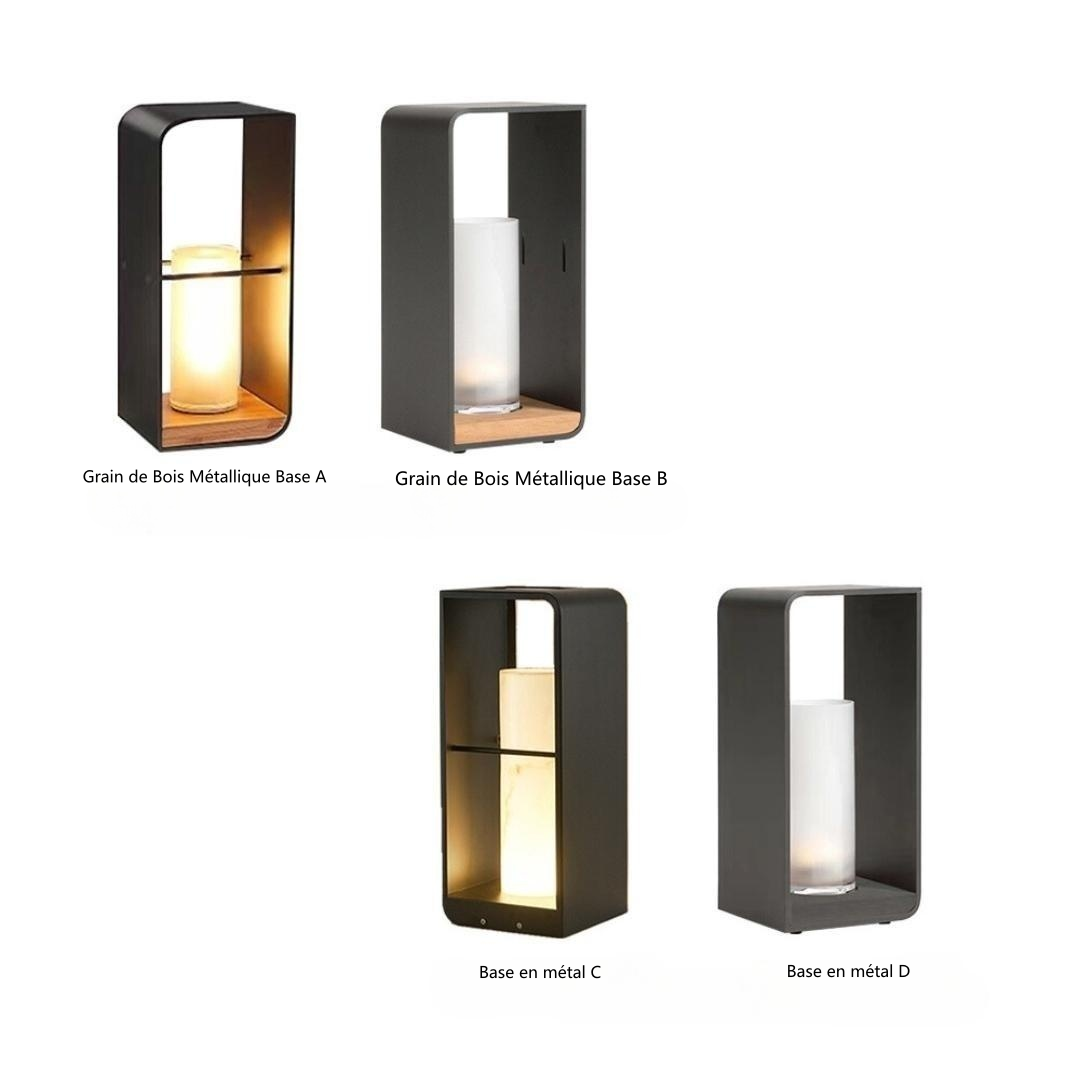 Ray Minimalist Cuboid Candle Outdoor Floor Lamp Garden