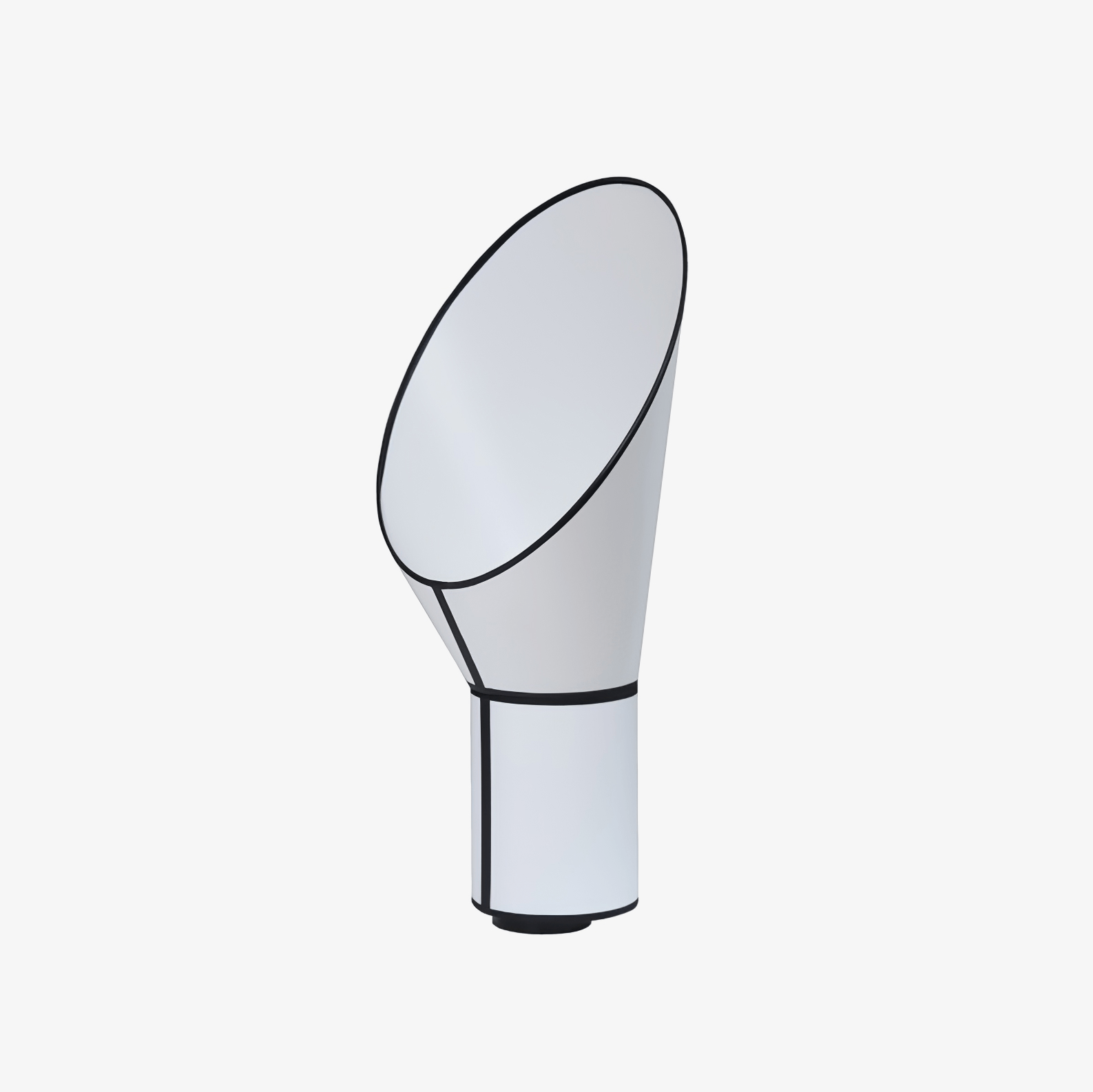 Artful Modern Fabric & Metal Table Lamp