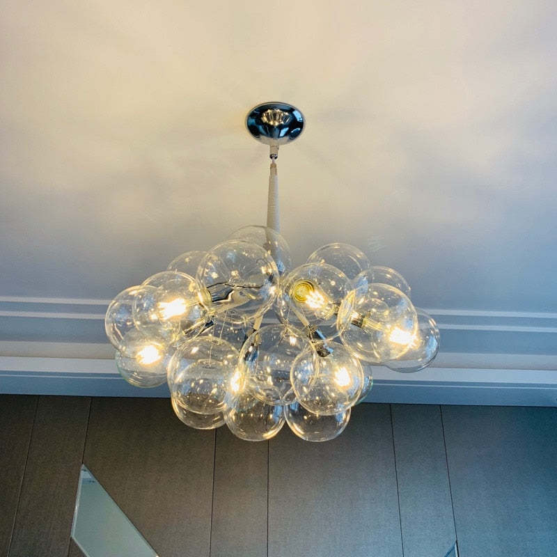 Valentina Nordic Luxury Clear Bubble Pendant Light - Letslighting
