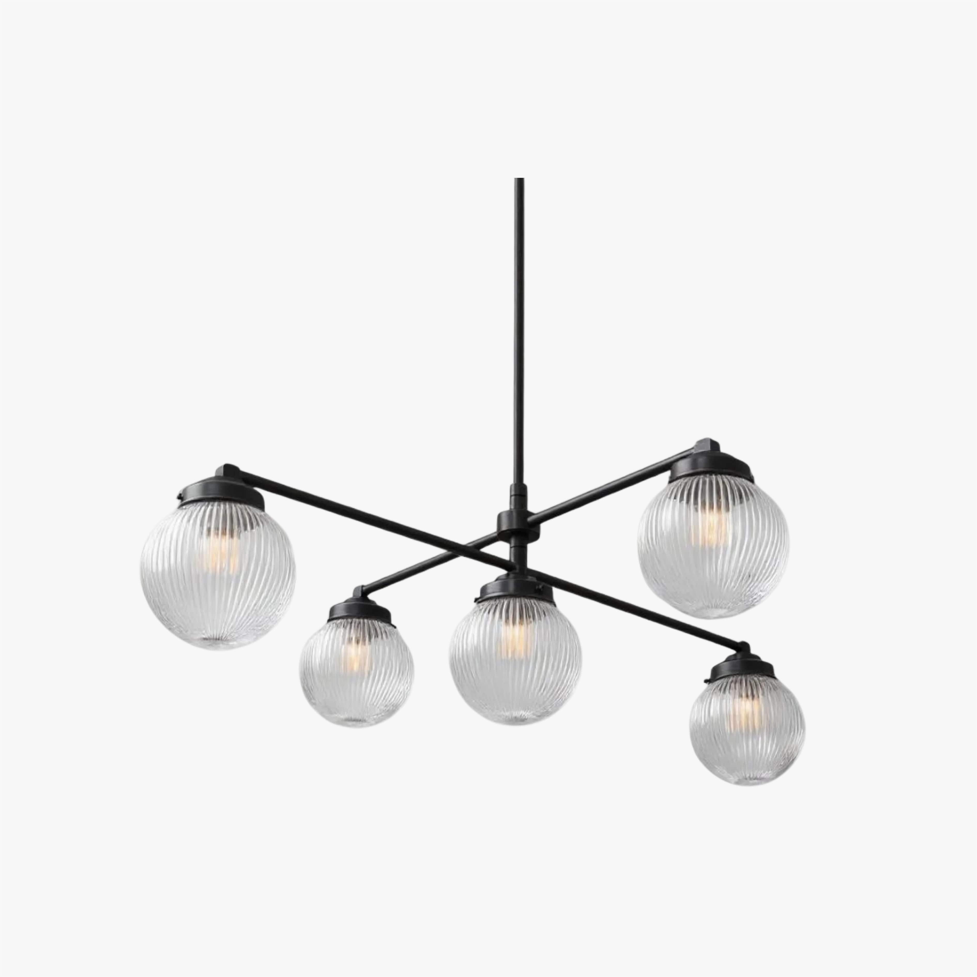 Pearl Multi-Light Brass Chandelier