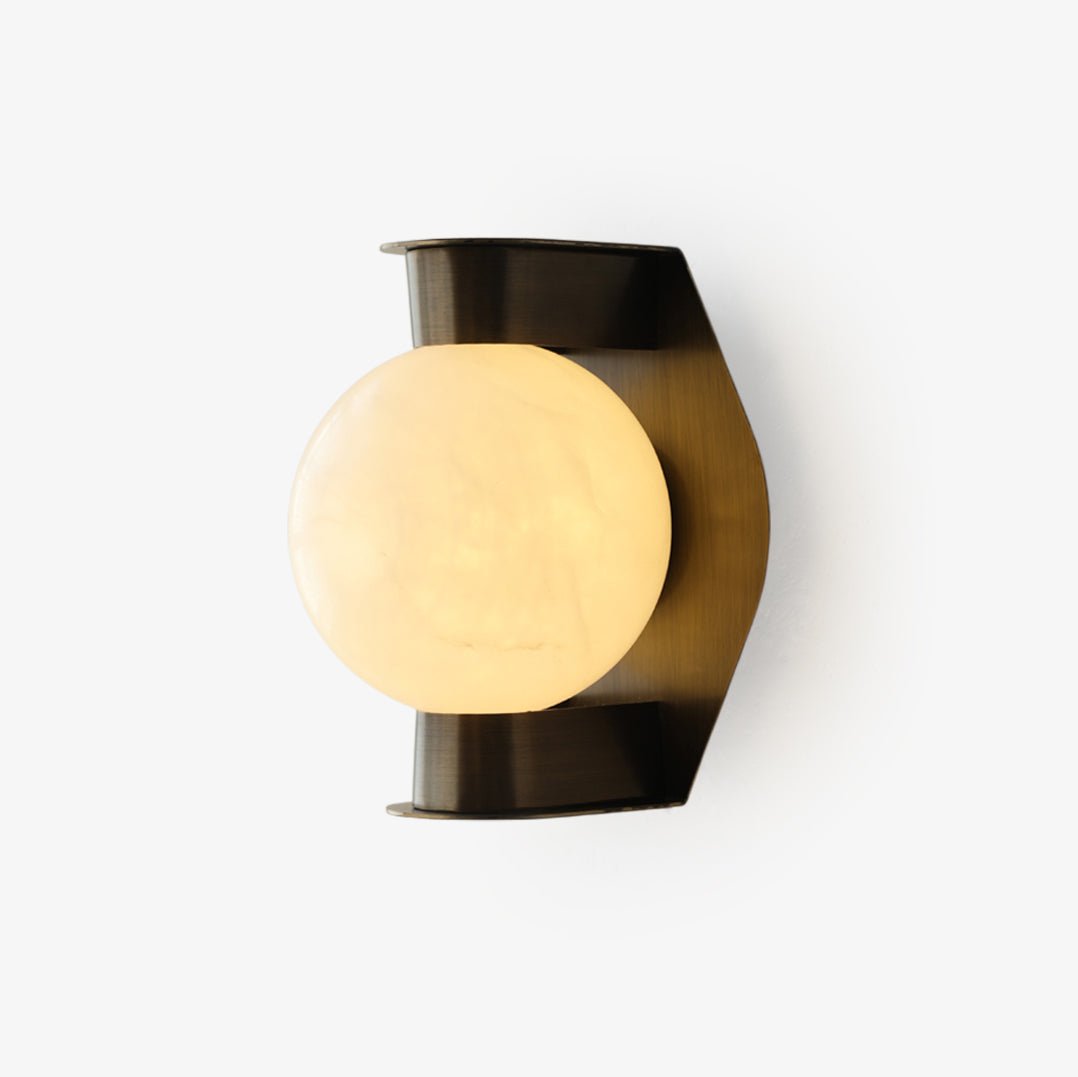 Orb Modern Alabaster Sconce