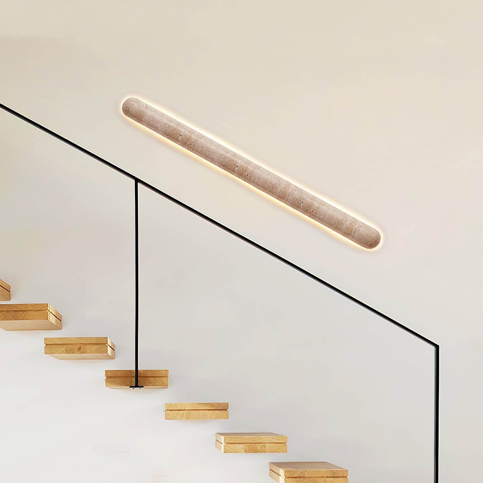 Liora Minimalist Travertine Wall Light