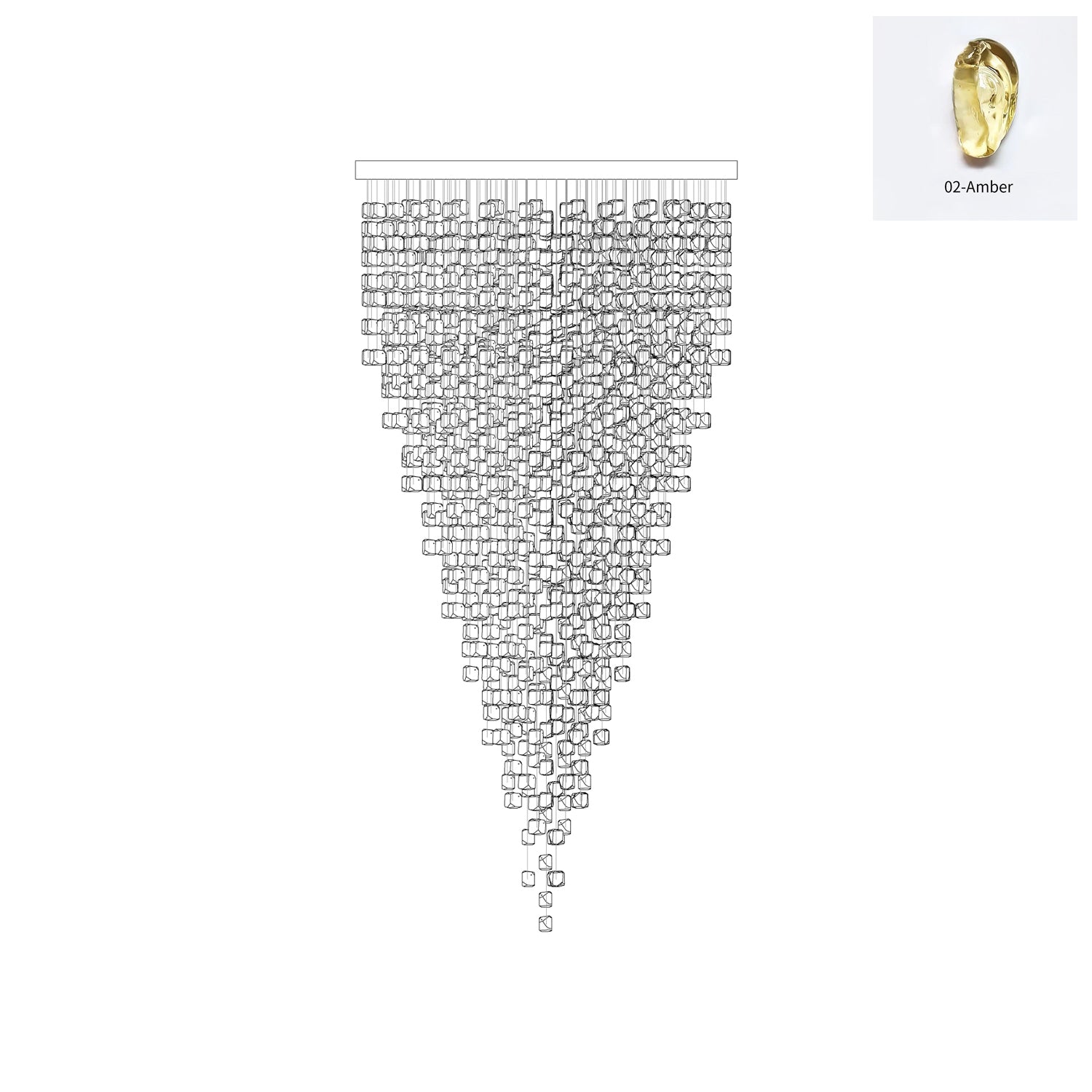 Veshaa Postmodern Luxury Stone Crystal Chandelier - Letslighting