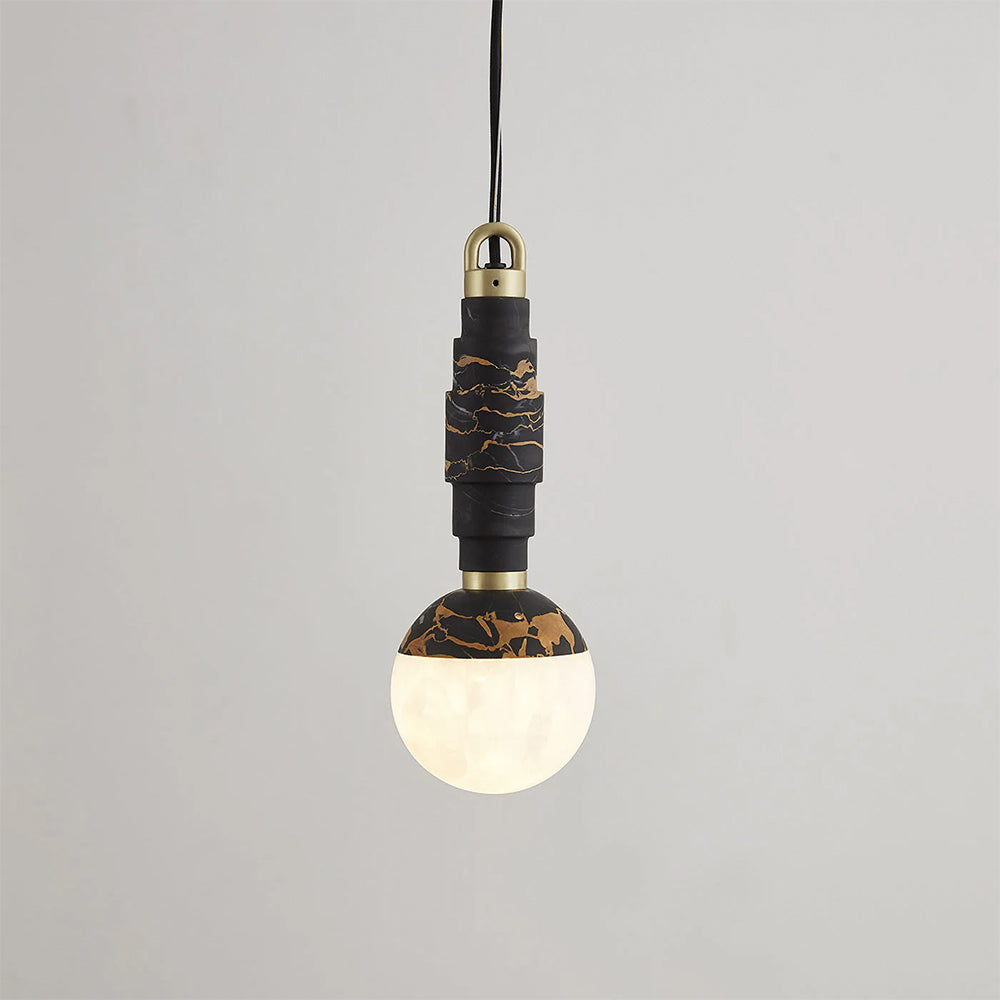 Vevinir Modern Minimalist Marble Alabaster Pendant Lamp
