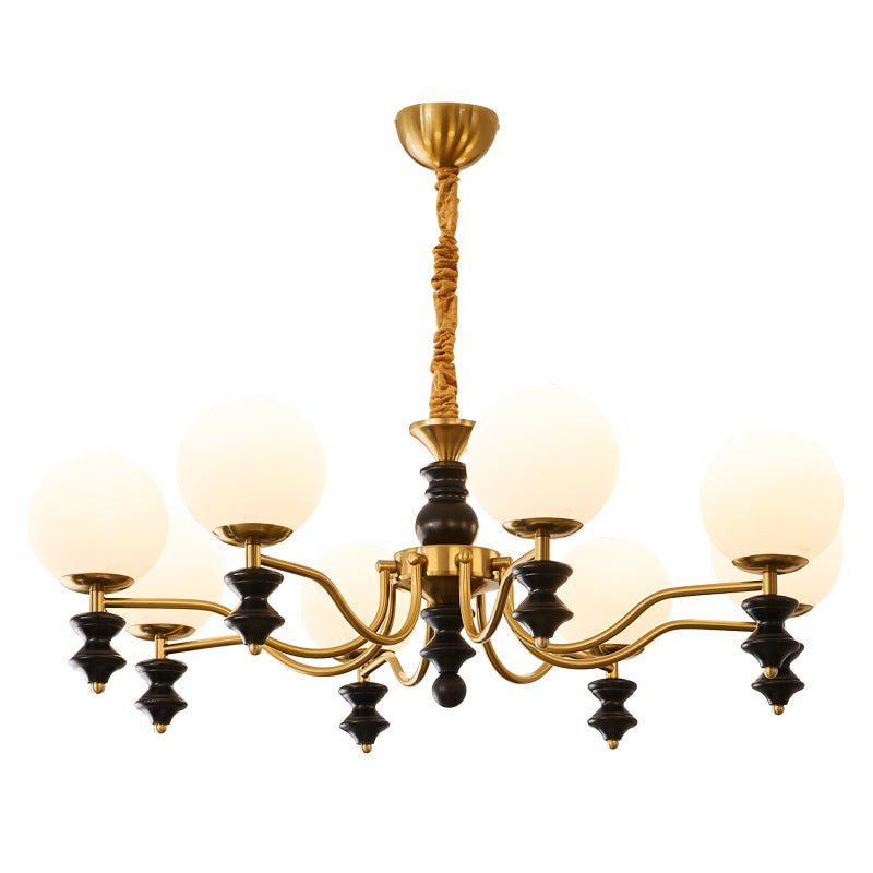 Ordore Traditional Elegance Vintage Wood Chandelier - Letslighting