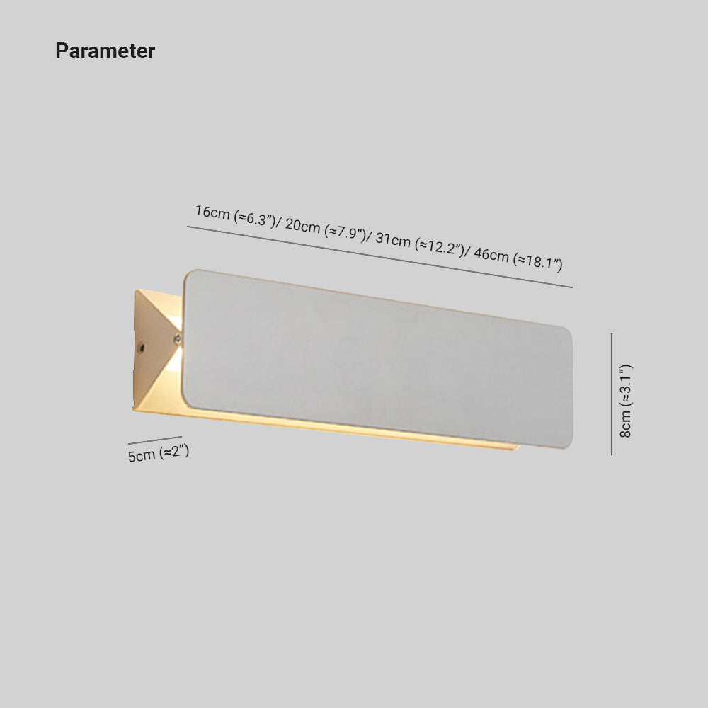 Ray Modern Design Cone LED Indoor Wall Lamp Metal Acrylic Bedroom Living Room Dining Room