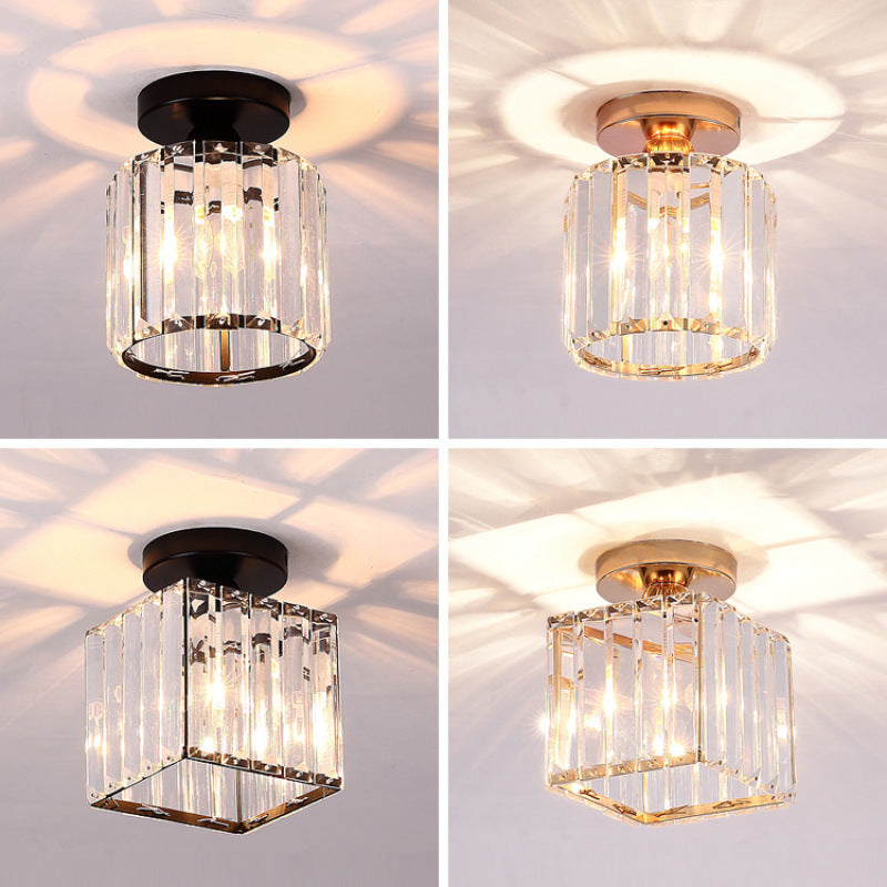 Arisha Modern /Crystal Flush Mount Ceiling Light, 3 Colors - Letslighting