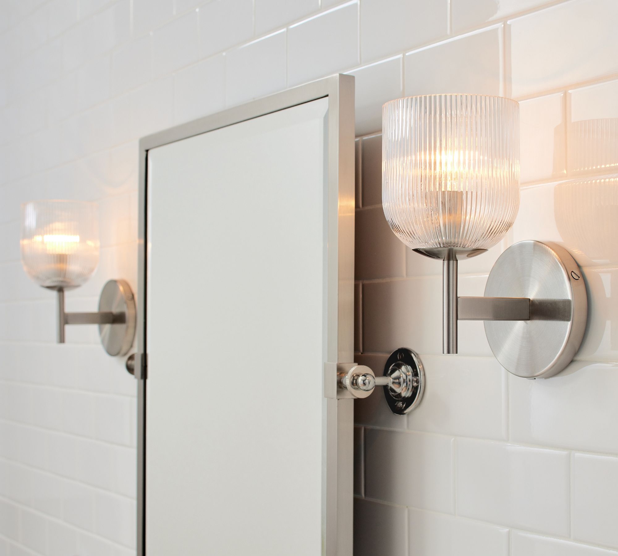 Haze Glass Metal Wall Light
