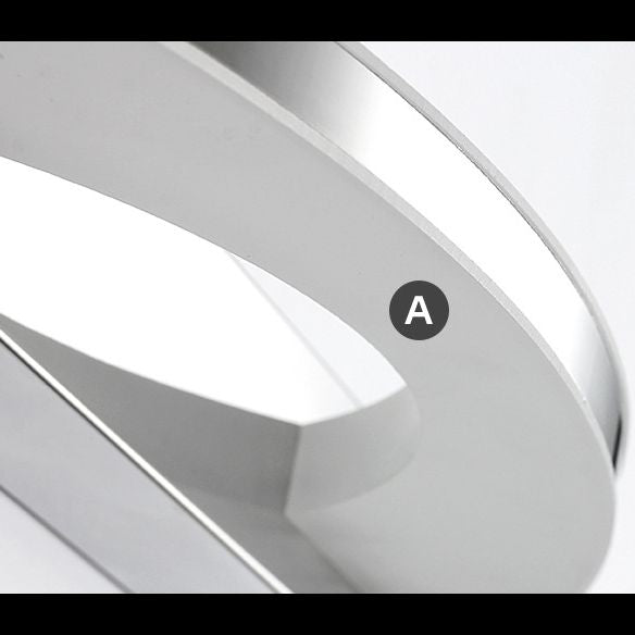 Arisha Minimalist Vanity Wall Lamp, Chrome, Bedroom/Bathroom