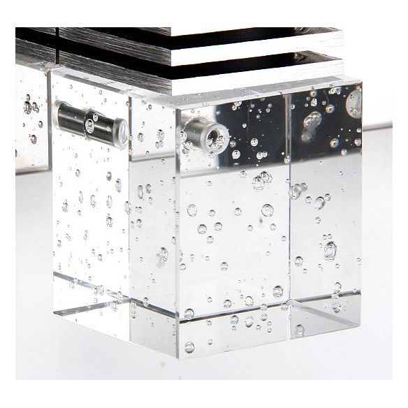 Arisha Modern Square Crystal Vanity Wall Lamp, Bedroom/Bathroom - Letslighting