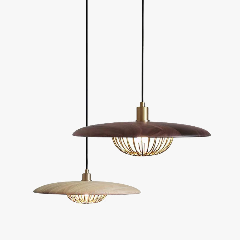 Arisha Modern Nordic Sutle Metal Pendant Light Wood