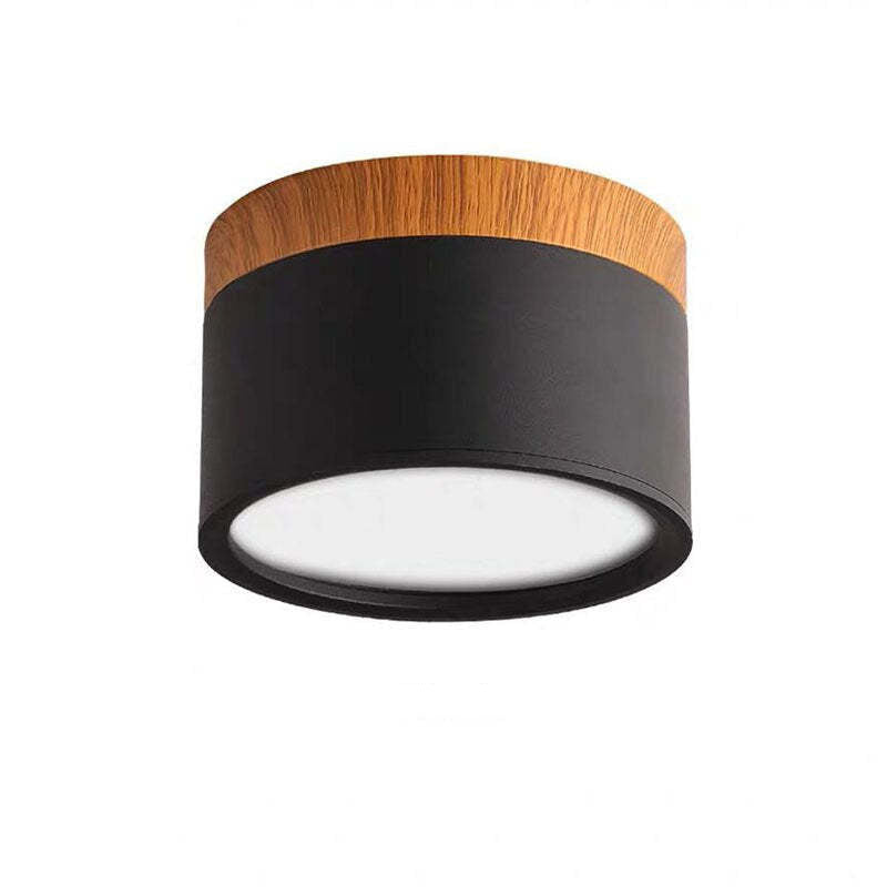 Valentina Modern Cylindrical Metal/Acrylic Flush Mount Ceiling Light Hallway