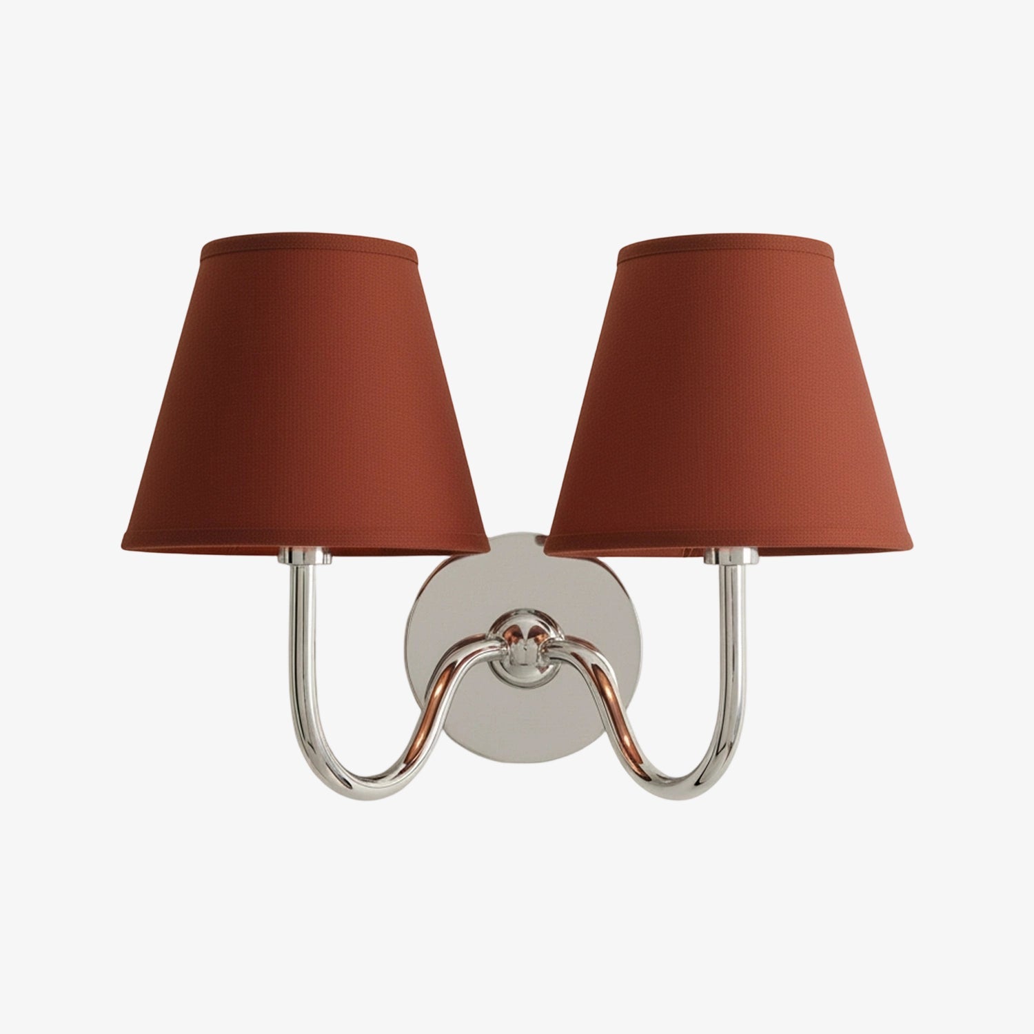 Grace Brass Linen Wall Lamp