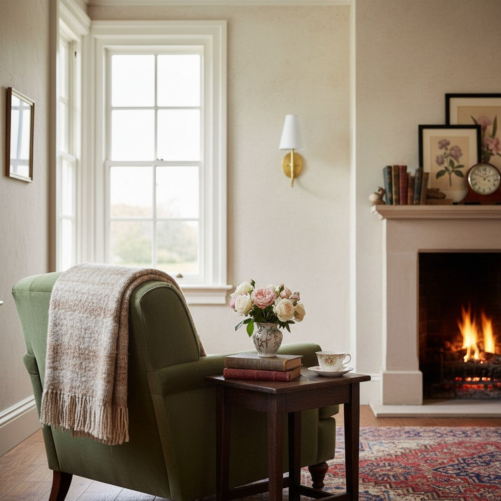 Disc Traditional Linen Wall Sconce Bedrooms