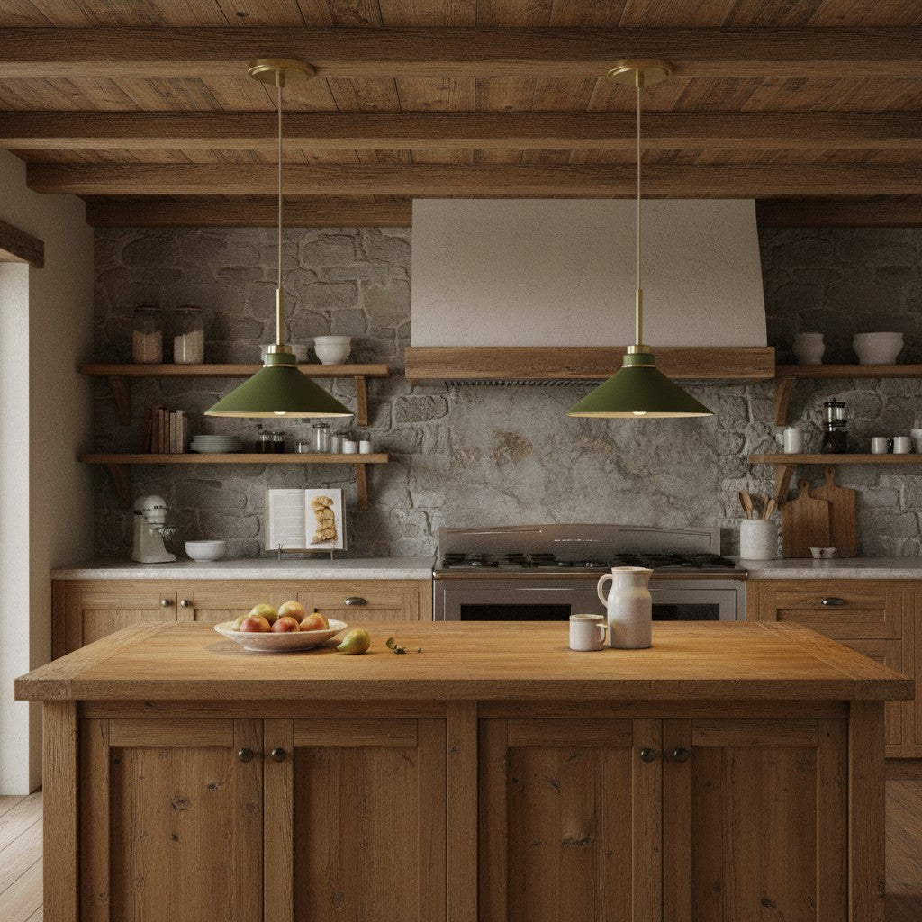 Grange Pendant Light Metal&Glass